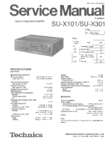 Technics - SUX-101-SUX-301 - Service manual 